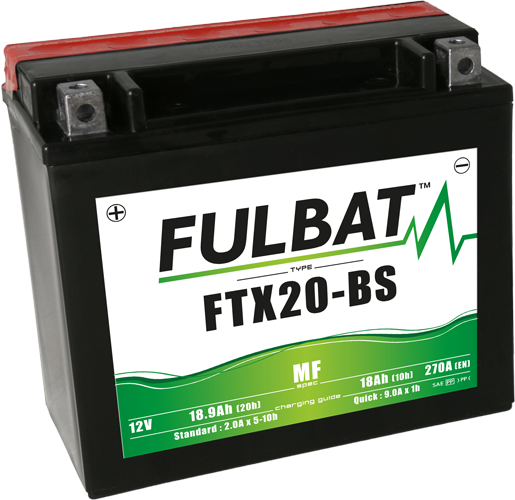 Fulbat MF-FTX20-BS karbantartásmentes motorkerékpár-akkumulátor, 1, nordicamoto.ro