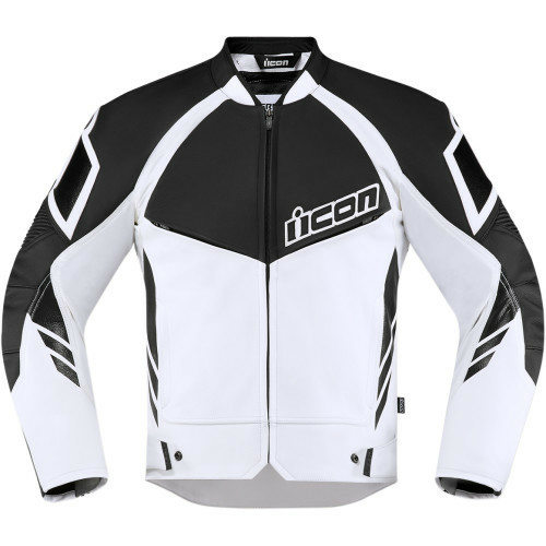 Geaca Piele Icon Hypersport2™ Black/White S, 1, nordicamoto.ro