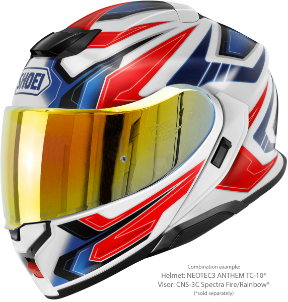SHOEI NEOTEC3 ANTHEM TC-10 felhajtható sisak, kék/piros/fehér, M-es méret, 5, nordicamoto.ro