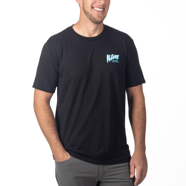 Tricou Klim Powabunga Tri-blend Black - Ice Blue, 5, nordicamoto.ro