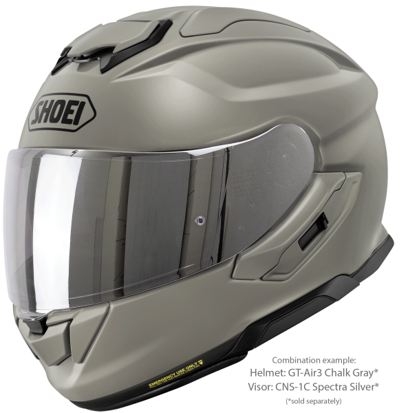 SHOEI GT-AIR3 teljes arcú sisak, krétaszürke, S méret, 5, nordicamoto.ro
