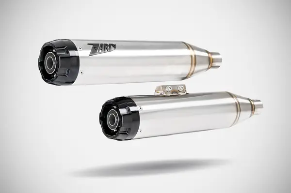 Overlapped Slip-ons Muffler For Hd-heritage Classic Raw, 1, nordicamoto.ro