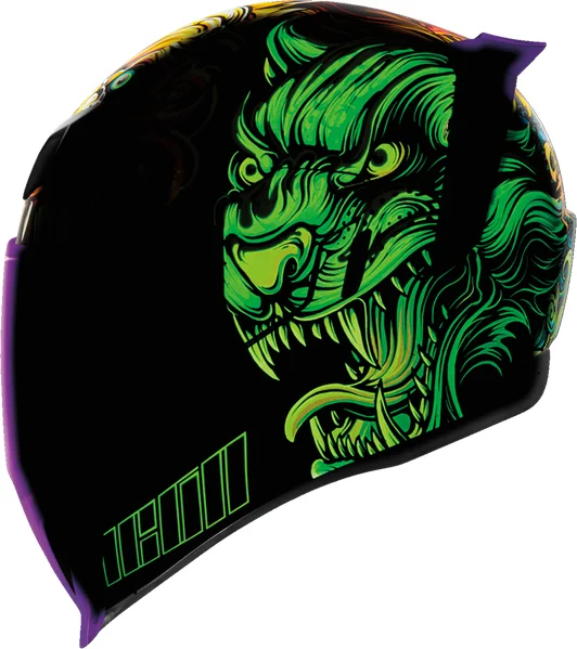 Casca Icon Airflite CSF23 Yellow/Green XL, 6, nordicamoto.ro
