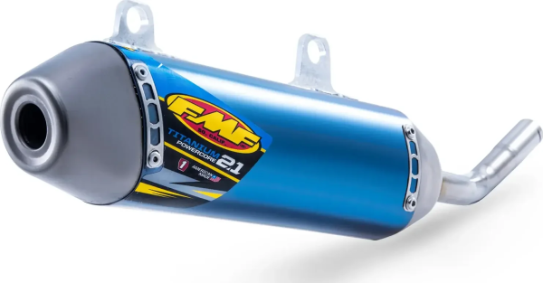Powercore 2.1, felcsatolható kipufogódob, kék eloxált titán, 1, nordicamoto.ro