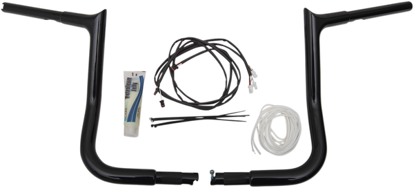 1-1/4(r) Ez Install Pointed Top Handlebar Kit Black, 4, nordicamoto.ro