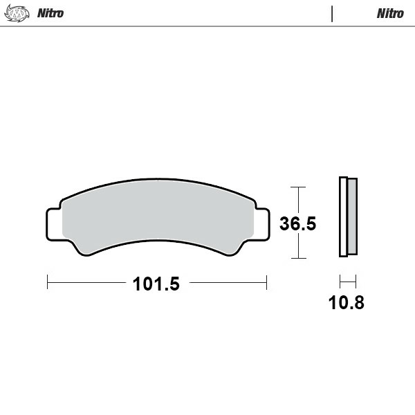 CF MOTO CFORCE első fékbetétek 450/520/625/800 18–22 ZFOCE 550/800/100 9AWA-0811A0, 1, nordicamoto.ro