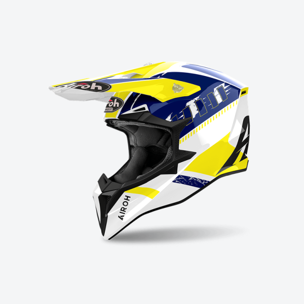 Airoh Wraaap Feel Enduro sisak, kék/piros fényes, 4, nordicamoto.ro