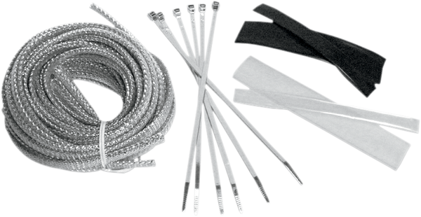 Cable, Hose And Wire Dress-up Kit Silver, 2, nordicamoto.ro