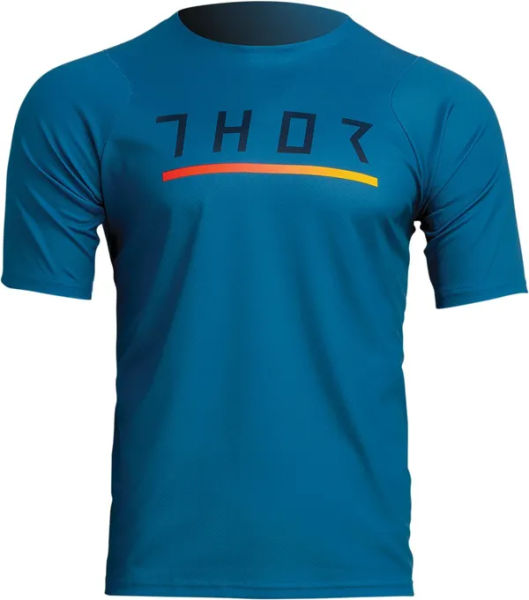 Tricou MTB Thor Assist Caliber Teal L, 1, nordicamoto.ro