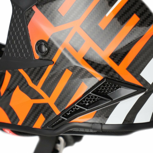 Acerbis Steel Carbon 22.06 sisak, fekete/narancssárga, 6, nordicamoto.ro