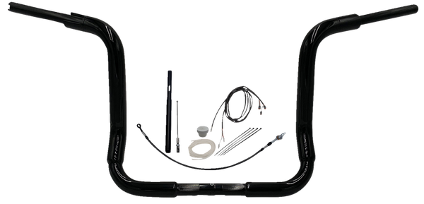 1-1/2(r) Ez Install Rounded Top Handlebar Kit Black, 1, nordicamoto.ro