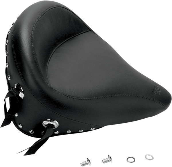 Wide Vintage Solo Seat Black, 2, nordicamoto.ro