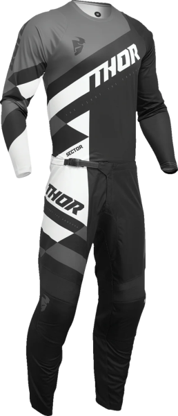 Tricou Copii Thor Sector Checker Black/Gray XL, 4, nordicamoto.ro