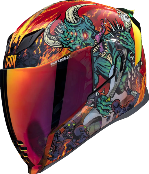 Casca Icon Airflite Blegh Mips Red/Green XS, 1, nordicamoto.ro