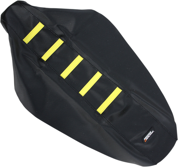 Seat Cover Ribbed Suz Yel Black, 1, nordicamoto.ro