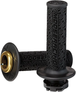 MOOSE RACING 36 Series Clamp-on Grips Black, Gold, 1, nordicamoto.ro