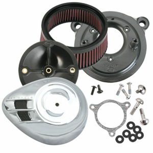 Super Stock Stealth Air Cleaner Kit Chrome