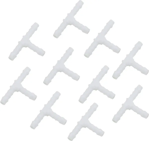 T-csatlakozó 1/4(r) belső átmérő, 10 db-os csomag, fehér