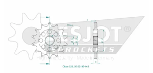 Sport Sprocket Front 520 Natural, 2, nordicamoto.ro