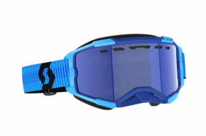 Scott Goggle Fury Snow Cross blue/black / enhancer blue chrome