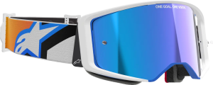 Alpinestars Supertech Corp Abs Vision szemüveg, fehér/narancssárga/kék, 3, nordicamoto.ro