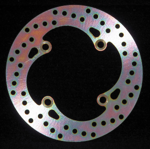 Round D-series Fixed Offroad Brake Rotor Silver, Stainless Steel, 1, nordicamoto.ro