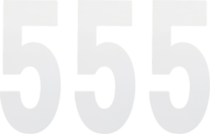 Standard Numbers White, 3, nordicamoto.ro