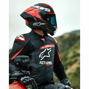 Alpinestars Supertech R10 Carbon teljes arcú sport sisak, fekete/piros/fehér, S-es méret, 3, nordicamoto.ro