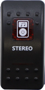 Rocker Switch Black, Red, White, 1, nordicamoto.ro