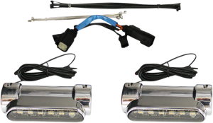 Dynamic Amber/white Engine Guard Leds Chrome, 2, nordicamoto.ro
