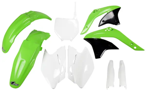 Karosszériakészlet 07 Kxf450 fekete, zöld, OEM, fehér, nordicamoto.ro