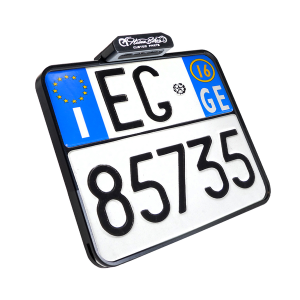 License Plate With Taillight Black