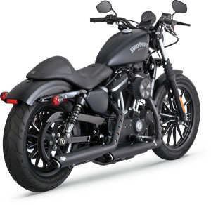 3(r) Round Twin Slash Slip-on Mufflers Black 