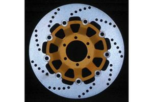 Round Pro-lite Brake Rotor Gold, Silver, Stainless Steel