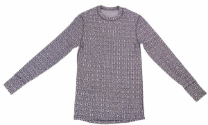 Aljruha motoros szánhoz, SVALA Merino Design O-nyakú ing, jacquard, fekete/fehér, M, nordicamoto.ro
