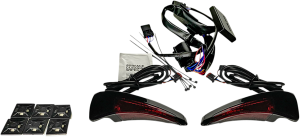 Sequential Tour Pak Seat Back Rest Led Lights White, 1, nordicamoto.ro