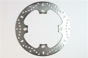 Round D-series Fixed Offroad Brake Rotor Silver, Stainless Steel