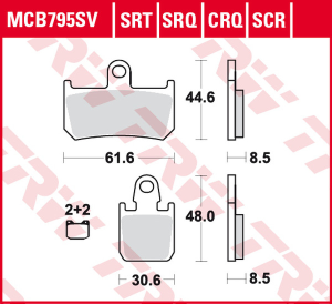 Srt Series Sindered Front Brake Pads