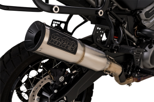Adventure Hi-output 450 Slip-on Muffler Silver 