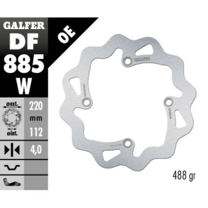 Husqvarna TE 125-630 Galfer rögzített hátsó féklemez, nordicamoto.ro