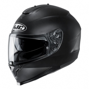 Casca HJC C70 Solid Alb Negru Mat XL, 1, nordicamoto.ro