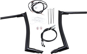 1-1/2(r) Ez Install Pointed Top Handlebar Kit Black, 4, nordicamoto.ro