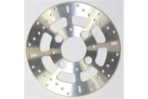 Round Fixed Brake Rotor Silver, Stainless Steel