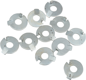 Starter Shaft Lock Washers Silver