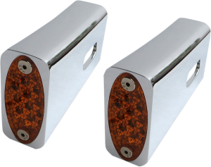 Fender Strut Led Marker Lights Chrome, 1, nordicamoto.ro