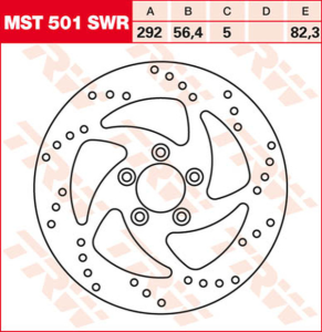 Round Fixed Brake Rotor Swing Design, 2, nordicamoto.ro