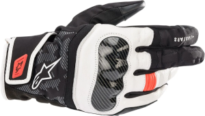 Alpinestars SMX Z Drystar bőr kesztyű, fekete/fehér/piros