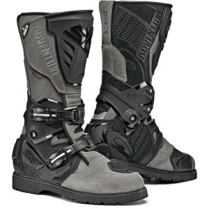 Férfi motoros csizma, Sidi Adventure 2 Gore-Tex csizma, szürke-fekete, nordicamoto.ro