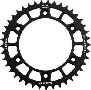JT SPROCKETS Racelite alumínium hátsó lánckerék, fekete , nordicamoto.ro