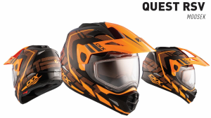 CKX QUEST RSV Moosek sisak elektromos napellenzővel, narancssárga, XS, 2, nordicamoto.ro